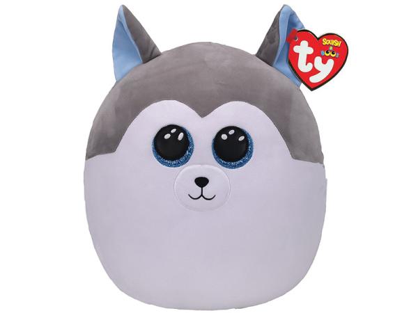 Ty Squish-a-Boos párna alakú plüss figura SLUSH, 30 cm - husky